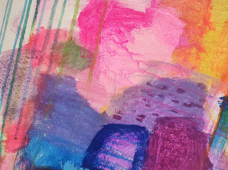 Original Fine Art Abstract Painting by Jolina Anthony