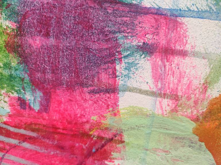 Original Fine Art Abstract Painting by Jolina Anthony