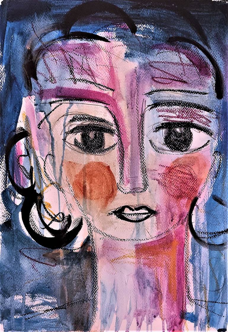 Original Abstract People Painting by Jolina Anthony