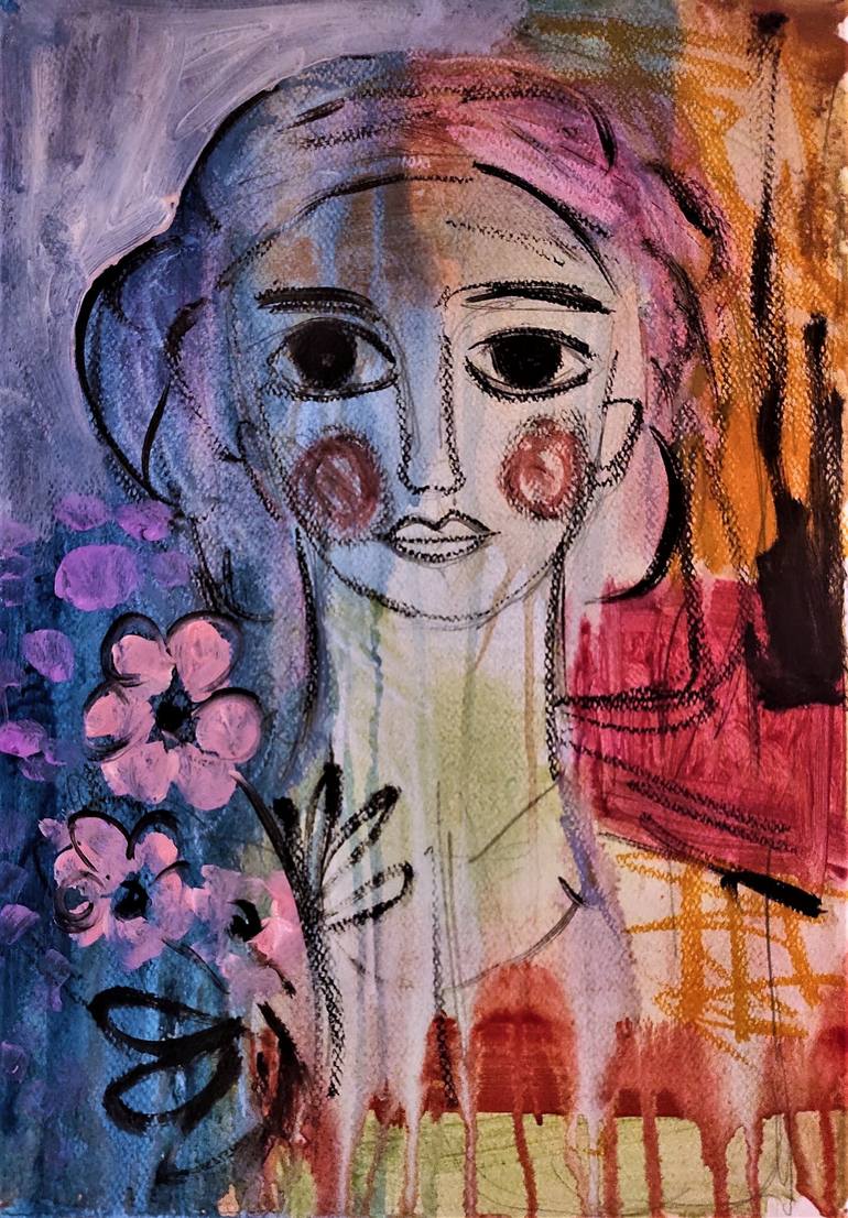 Original Abstract People Painting by Jolina Anthony