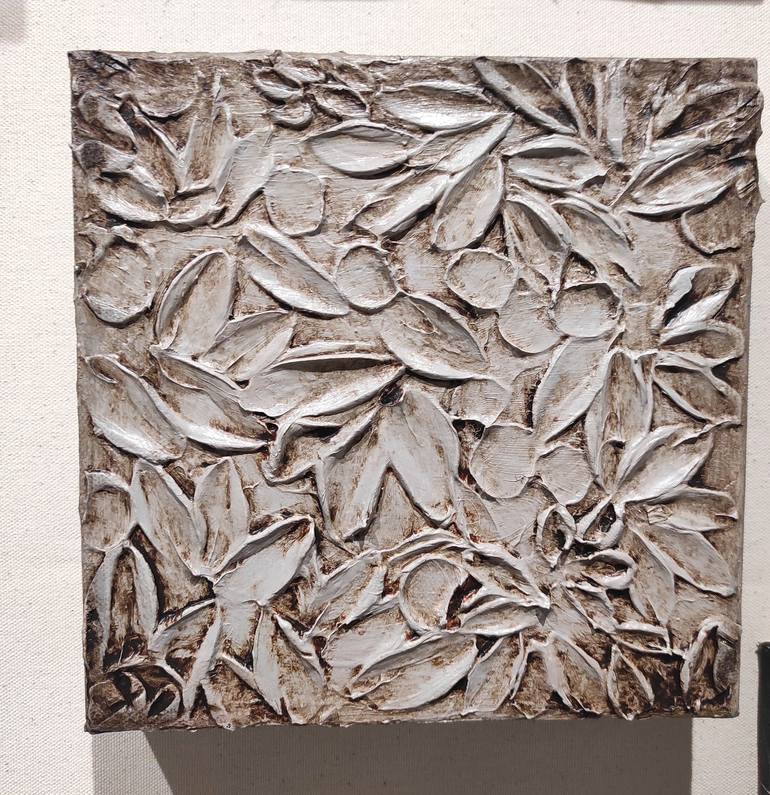Original Abstract Floral Paintings by Jolina Anthony