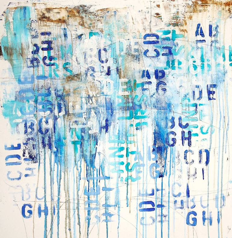 Original Fine Art Abstract Paintings by Jolina Anthony