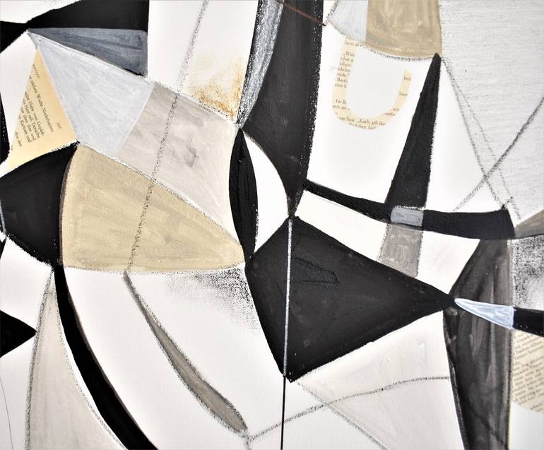 Original Cubism Abstract Painting by Jolina Anthony