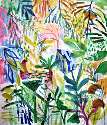 Print of Abstract Floral Paintings by Jolina Anthony