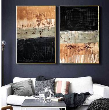Original Abstract Expressionism Abstract Paintings by Jolina Anthony