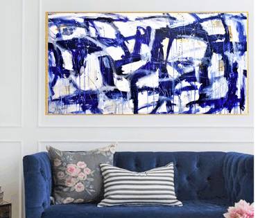 Original Art Deco Abstract Paintings by Jolina Anthony