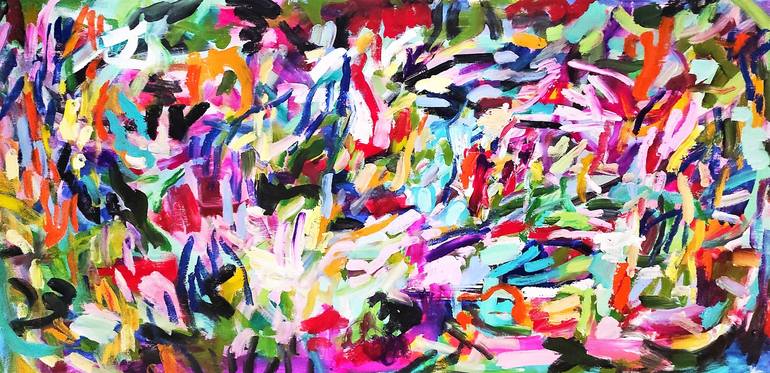 Original Abstract Expressionism Abstract Painting by Jolina Anthony