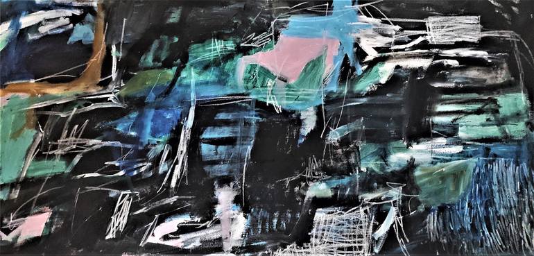 Original Abstract Expressionism Abstract Painting by Jolina Anthony