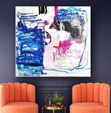 Original Fine Art Abstract Paintings by Jolina Anthony