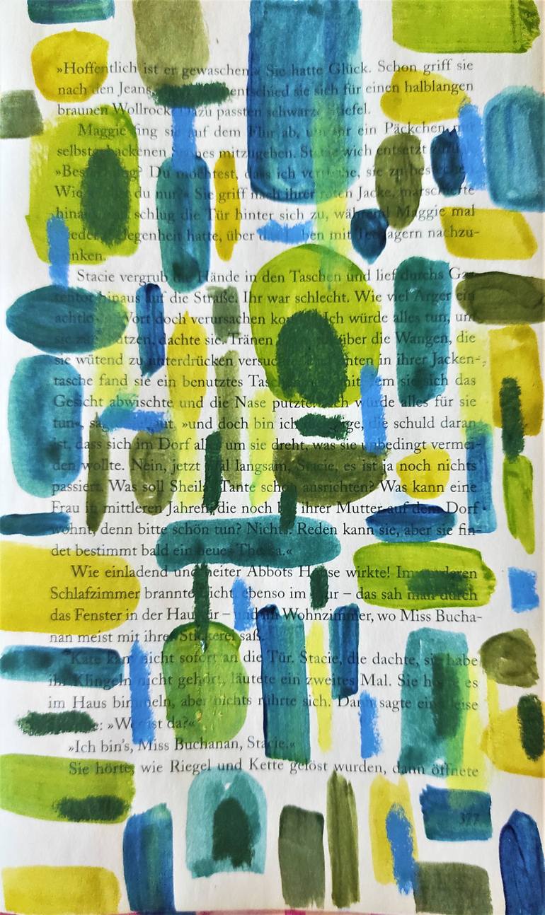 Original Fine Art Abstract Painting by Jolina Anthony