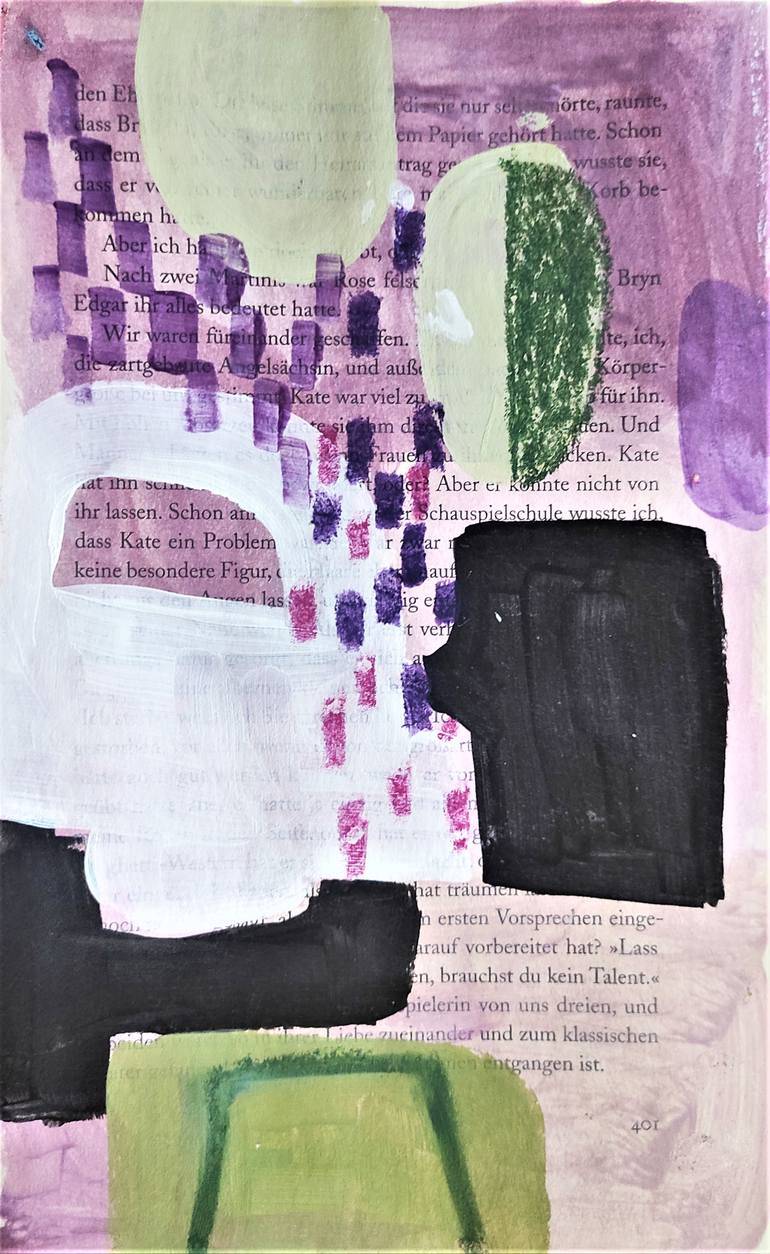 Original Fine Art Abstract Painting by Jolina Anthony