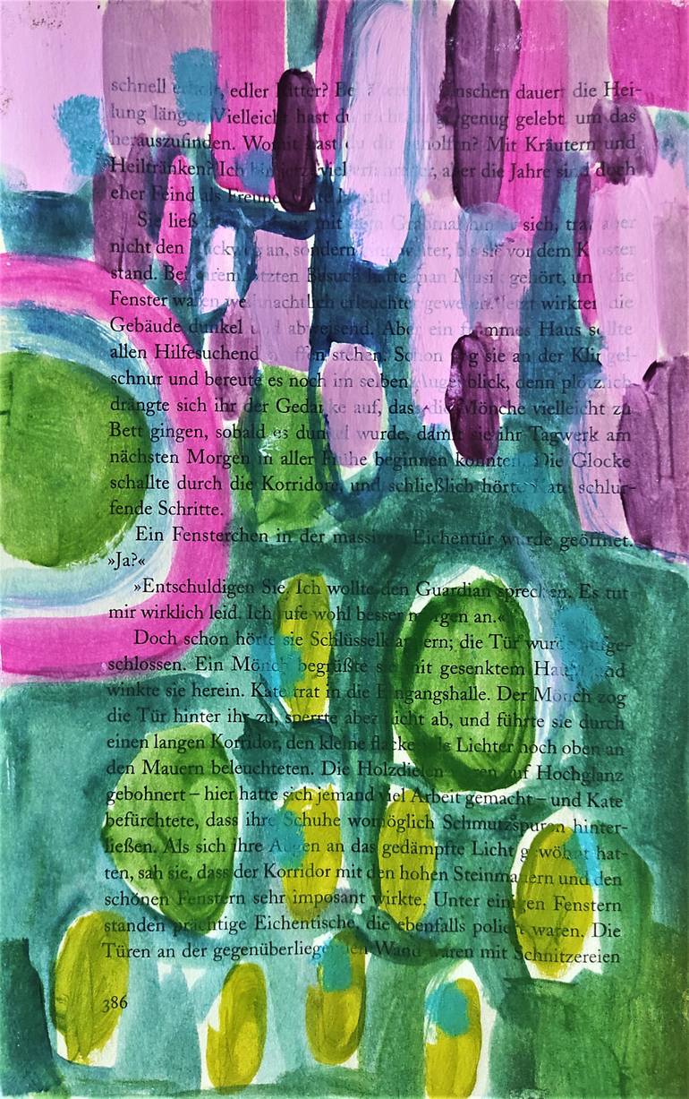 Original Fine Art Abstract Painting by Jolina Anthony