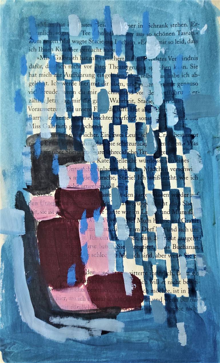 Original Fine Art Abstract Painting by Jolina Anthony