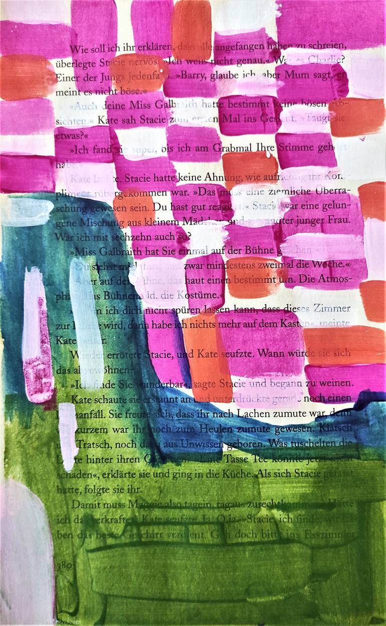 Original Fine Art Abstract Painting by Jolina Anthony