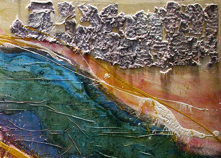 Original Abstract Expressionism Politics Painting by William Rafael Marquina Buitrago