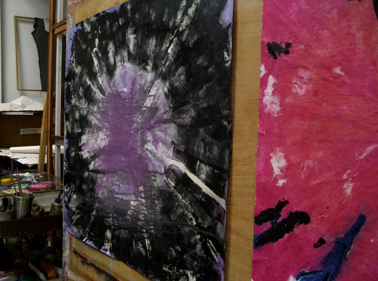 Original Abstract Expressionism Abstract Painting by William Rafael Marquina Buitrago