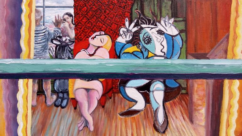 Original Figurative Pop Culture/Celebrity Painting by William Rafael Marquina Buitrago