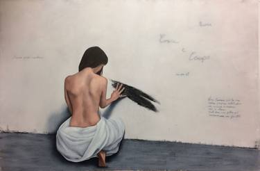 Original Conceptual Nude Painting by Tiziana Rinaldi Giacometti