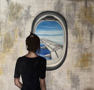 Print of Aeroplane Paintings by Tiziana Rinaldi Giacometti