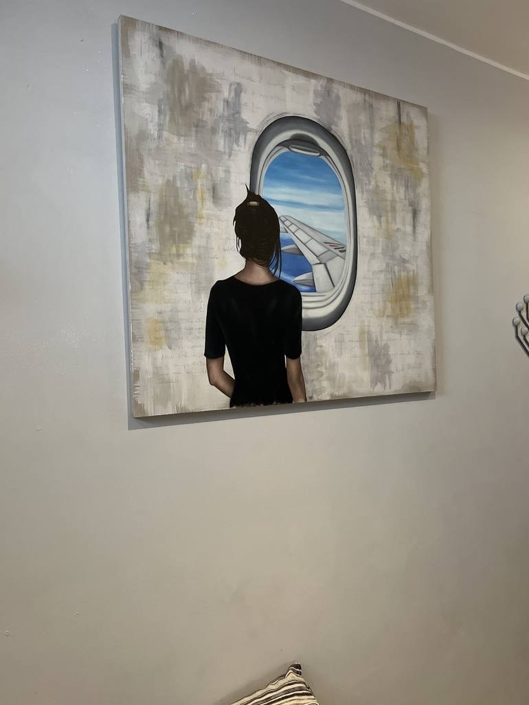 Original Aeroplane Painting by Tiziana Rinaldi Giacometti