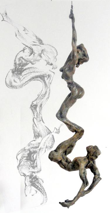 Original Expressionism People Sculpture by Tim Holmes