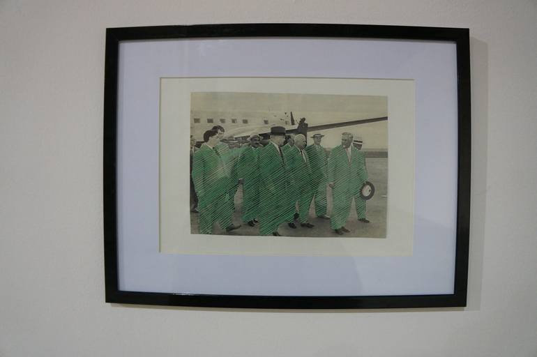 Original Dada Men Collage by Lilya Chavaga