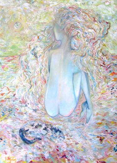 Original Expressionism Women Painting by Kala Rio