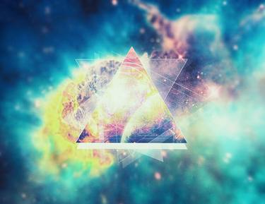 Awsome collosal deep space triangle art sign thumb