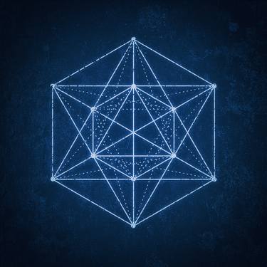 Print of Geometric Mixed Media by Philipp Rietz