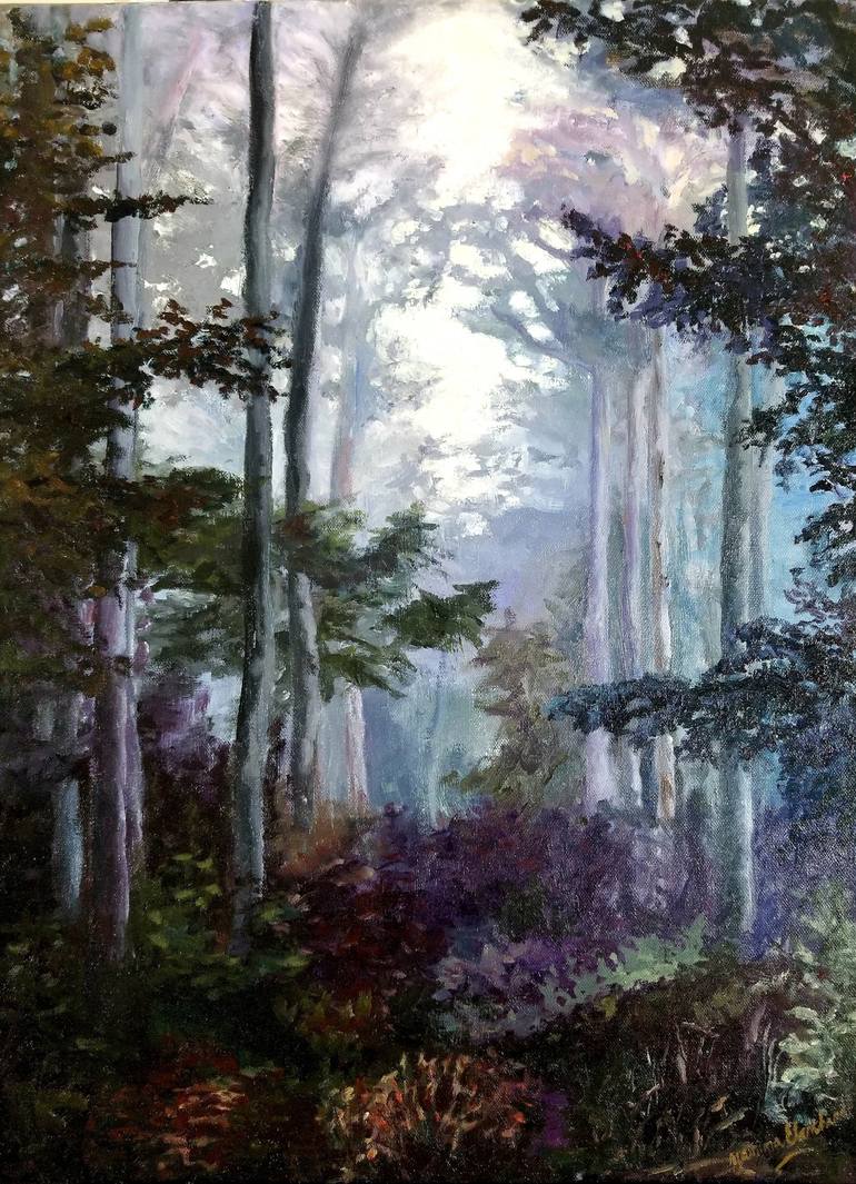 Print of Fine Art Landscape Painting by Yanina Eberhard