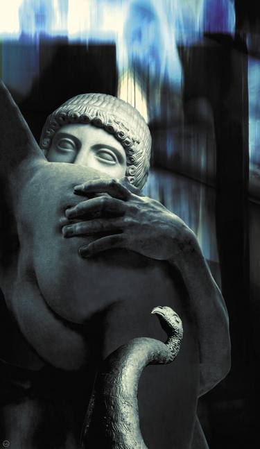 Original Figurative Classical mythology Mixed Media by Nix M