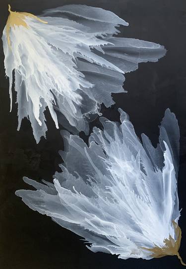 Original Abstract Expressionism Floral Paintings by Danguole Serstinskaja