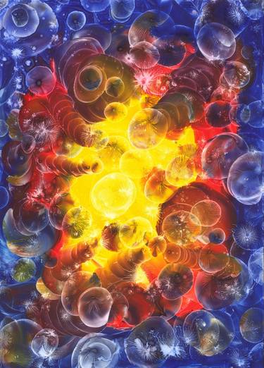 Original Abstract Expressionism Abstract Paintings by Danguole Serstinskaja