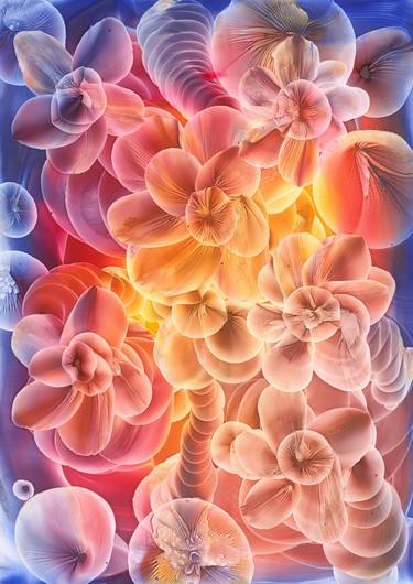 Original Abstract Floral Paintings by Danguole Serstinskaja