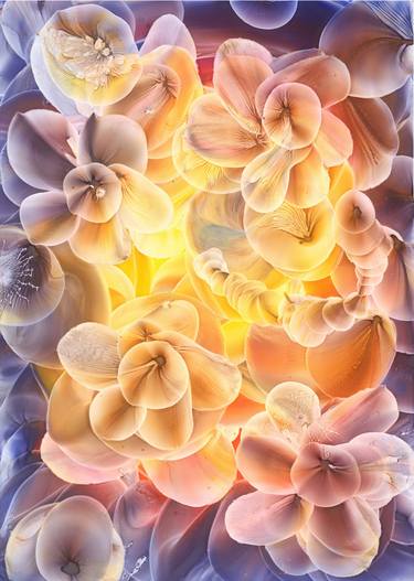 Original Abstract Expressionism Floral Paintings by Danguole Serstinskaja