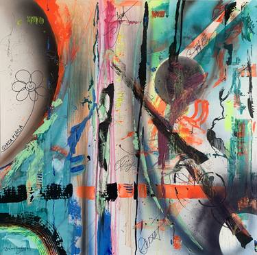 Original Abstract Expressionism Abstract Paintings by Danguole Serstinskaja