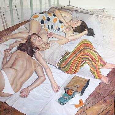 Print of People Paintings by tanju yagan