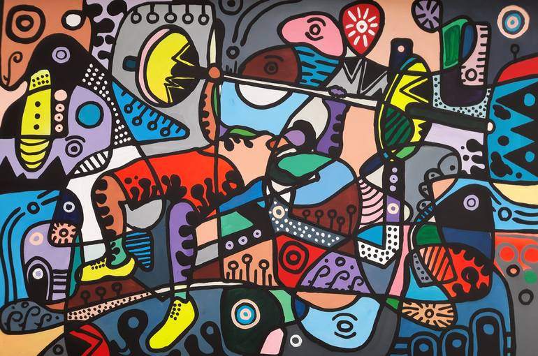 Billionaire (Healthy Lifestyle ️) Painting by Isiavwe Ufuoma | Saatchi Art