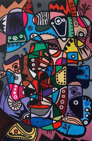 Original Abstract Paintings by Isiavwe Ufuoma