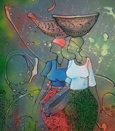 Print of Abstract World Culture Paintings by Isiavwe Ufuoma