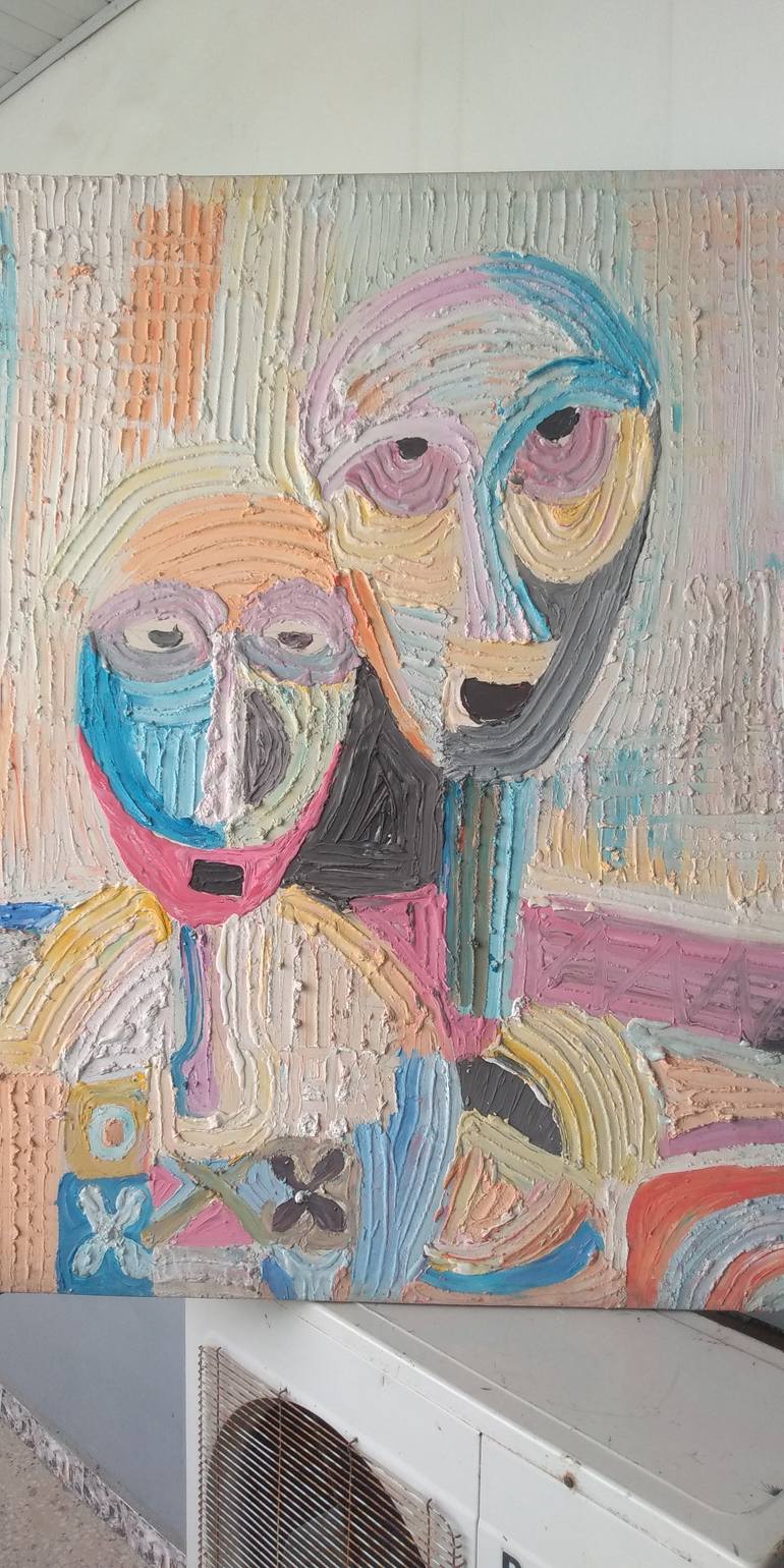Original Figurative Abstract Painting by Isiavwe Ufuoma