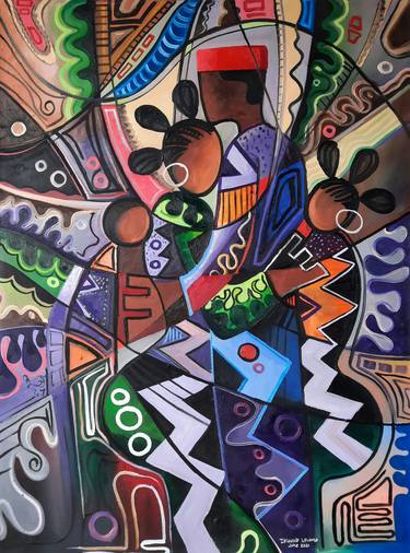 Print of Abstract Paintings by Isiavwe Ufuoma