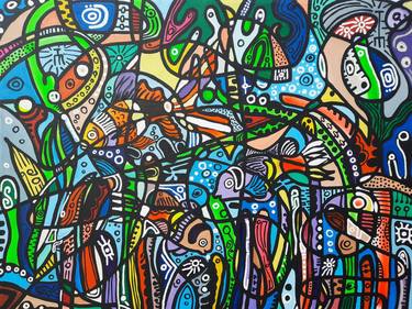 Original Abstract Expressionism Abstract Paintings by Isiavwe Ufuoma