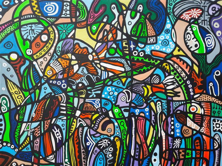 Billionaire (The Aquarium) Painting by Isiavwe Ufuoma | Saatchi Art