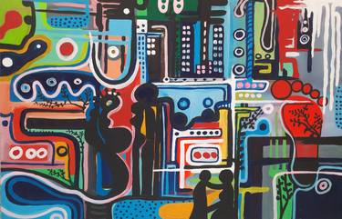 Original Conceptual Abstract Paintings by Isiavwe Ufuoma