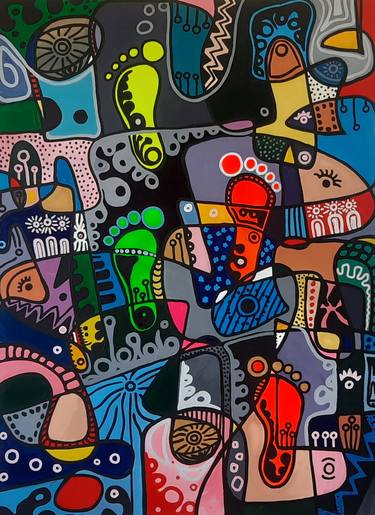 Print of Abstract Paintings by Isiavwe Ufuoma