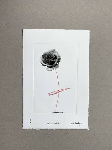 Original Floral Printmaking by Denis Dulude