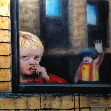 Original Figurative Children Painting by Michael Mararian