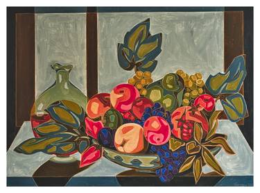 Still Life With Fruit And Wine  Sold thumb