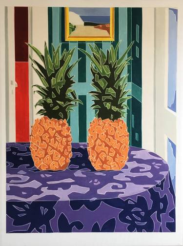 Still Life With Two Pineapples thumb